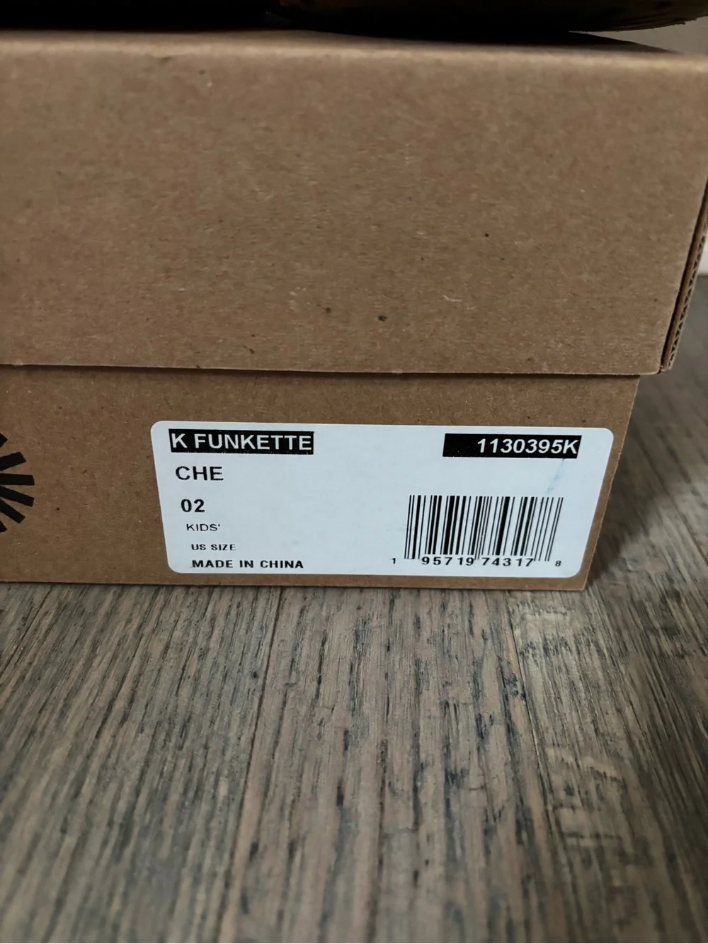 UGG Funkette sling back kids size 2